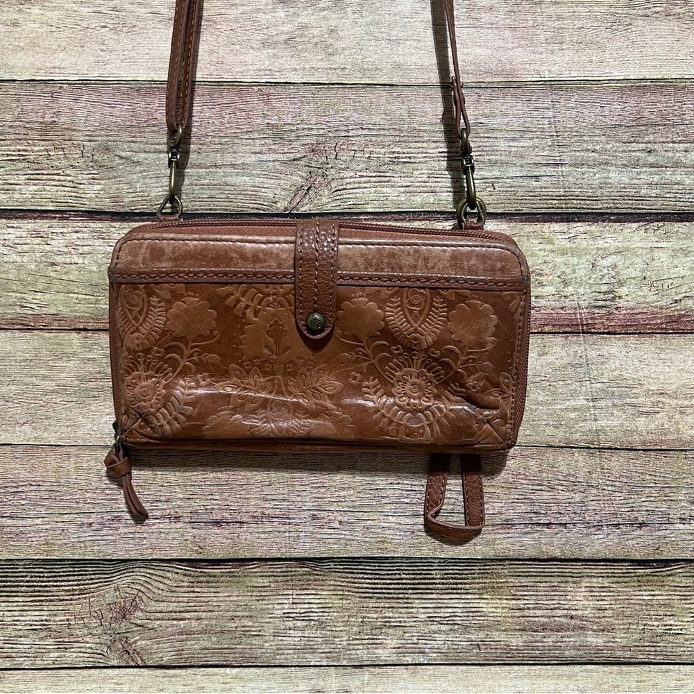 The Sak Brown Leather Crossbody
